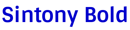 Sintony Bold шрифт